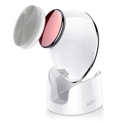 AEVO Face Cleansing Brush 6X Deeper Cleanse 2 in 1 Heated Massager & Sonic Vibrations for Exfoliation 5 Modes for women men