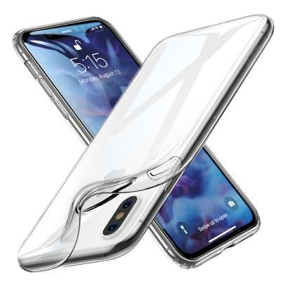 ESR Crystal Clear phone case for iPhone X/Xs 5.8 Slim Soft Flexible TPU Cover case for new iphone xs support wireless charge