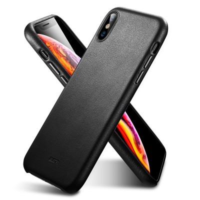 ESR Ready To Ship Case For iPhone XS/X 5.8inch 2 colors  High Grade genuine leather mobile phone case